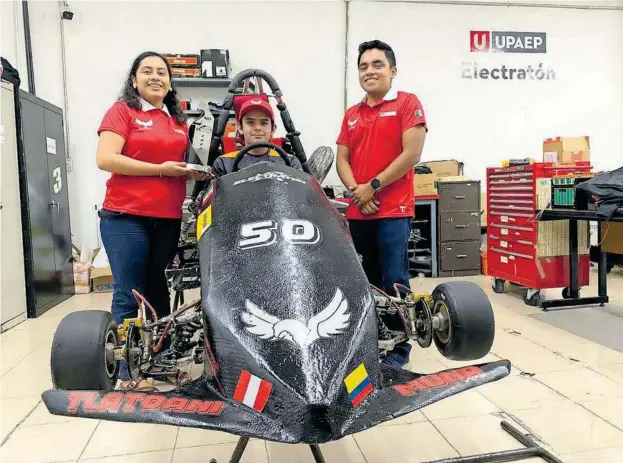  ?? FERNÁNDEZ / KATIA ?? UPAEP Racing Team quiere destacar en el Electratón 2024