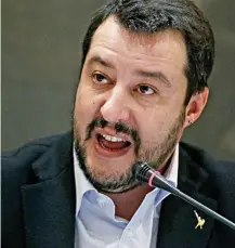  ?? DR ?? Matteo Salvini minimiza denúncia no tribunal