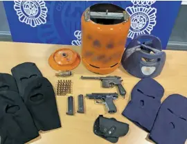  ?? Photo: National Police ?? Some of the items seized