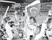  ?? AP ?? THEN AND NOW: Imran Khan inspired Pakistan to their only World Cup in 1992. Now, he has a different, perhaps more complex job.