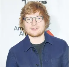  ??  ?? Ed Sheeran