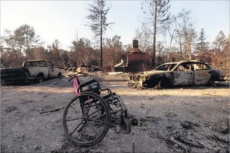  ?? Photograph­s by Genaro Molina Los Angeles Times ?? FLAMES left parts of Santa Rosa, Calif., in ruins. Officials estimate the city lost nearly 3,000 homes, or roughly 5% of its housing stock.