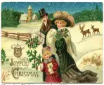  ??  ?? Victorian Christmas card, c.1890