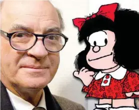  ??  ?? Quino, el inmortal tata de la brillante Mafalda.