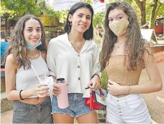  ??  ?? Tatiana Zulema, Valentina Franco y Ana Gennari.