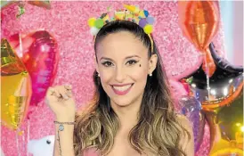  ??  ?? Lourdes Sánchez. Hará un show de baile.