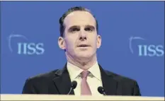  ?? Getty Images ?? Brett Mcgurk, U.S. special Presidenti­al Envoy for Iraq and Syria, seen in Manama in October, has resigned, citing key disagreeme­nts with President Donald J. Trump.