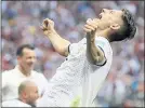  ?? MANU FERNANDEZ — THE ASSOCIATED PRESS ?? Russia’s Ilya Kutepov celebrates an upset of soccer giant Spain in a penalty kick shootout Sunday in the knockout round.