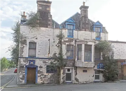  ?? Picture: Lynn Macgregor. ?? Action is urged over sites such as the former Kilt & Kelt Hotel in Crieff.