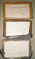  ?? ?? Blocks of cocaine seized