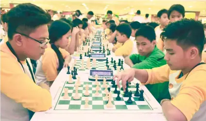  ?? SUNSTAR FILE ?? BEST MINDS
IN CEBU. The country’s top youth chess players will be in Cebu for the national age group champion— ships.