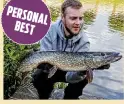  ??  ?? 13lb 6oz pike, River Trent, deadbait Corey Moore