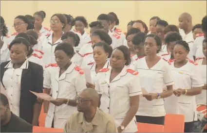  ?? Photo: Nampa ?? Salute… President Hage Geingob has paid tribute to the country’s health workers on World Health Day.