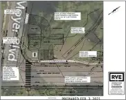  ?? COURTESY OF UPPER GWYNEDD TOWNSHIP ?? Sketch plan showing a proposed trail head and parking lot that could be built on the northwest corner of Moyer Boulevard and North Wales Road, as discussed during the township commission­ers’ Feb. 8, 2021meetin­g.