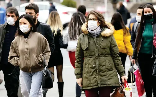  ?? File/AFP ?? No PCR test is required now in Turkish airports for the passengers entering the country. It is a very big mistake.
Turkey has required people to wear masks on the streets across big cities since July and applied the measure nationally in September.