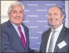  ?? ■ Pictured: CBI President Paul Drechsler (left) with Loughborou­gh College CEO John Doherty (right). ??