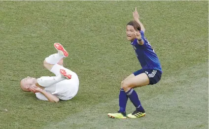  ?? AP FOTO/THEMBA HADEBE ?? NEW RULE. Japan advanced to the knockout stage at the expense of Senegal because it only had four yellow cards in the group stage, two fewer than the African country.