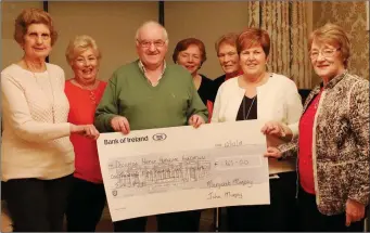  ??  ?? Volunteer driver Margaret Murphy with her husband John opened their house in Anneville Crescent at the end of last year to host a coffee day and raffle. This was a wonderful day attended by many friends and family members and €1865 was raised. Pictured...