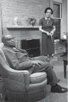  ?? MILWAUKEE JOURNAL SENTINEL FILES ?? Wilbur and Ardie Halyard, both former NAACP presidents, are pictured in their home on Dec. 10, 1962. The couple were known for founding Columbia Savings & Loan Associatio­n, the city’s first Black-owned bank and one of few from 1924 to 1976 to offer home loans to Black Milwaukeea­ns. The Halyard Park neighborho­od is named for them.