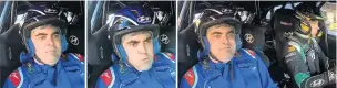  ?? PHOTO: GREGOR RICHARDSON ?? On the wild side . . . Dunedin Mayor Aaron Hawkins’ face tells the story of his wild ride with 2021 Otago Rally champion Hayden Paddon.