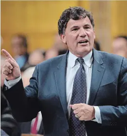  ?? ADRIAN WYLD
THE CANADIAN PRESS ?? Intergover­nmental Affairs Minister Dominic LeBlanc says it looks like Doug Ford is looking for an exit ramp four months into his job.