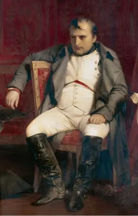  ?? ?? Napoléon Ier à Fontainebl­eau, le 31 mars 1814, après avoir appris l’entrée des Alliés dans Paris, de Paul Delaroche (1797-1856).