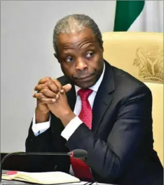  ??  ?? Acting President, Professor Yemi Osinbajo, SAN