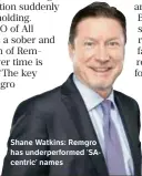  ?? Names ?? Shane Watkins: Remgro has underperfo­rmed ‘SAcentric’