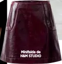  ??  ?? Minifalda de H&M STUDIO