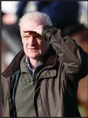  ??  ?? Faugheen trainer Willie Mullins is keen to keep his charge on home soil