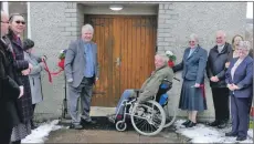  ??  ?? Cameron of Lochiel opens the refurbishe­d hall.