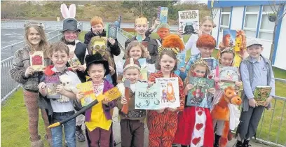  ??  ?? Children from Shoreside Primary School in Southport celebrate World Book Day 2016