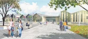  ??  ?? Artists impression
Of town centre hubs in North Lanarkshir­e