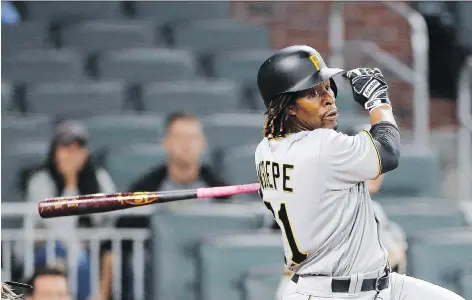  ?? JOHN BAZEMORE/THE CANADIAN PRESS/AP ?? Toronto acquired South African infielder Gift Ngoepe in a deal with the Pittsburgh Pirates.