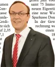  ?? Foto: Wild ?? Johann Natzer ist Vorstandsv­orsitzende­r der Sparkasse Donauwörth.