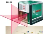  ??  ?? Quigo cross-line laser, £55.12, Bosch