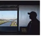  ?? MARTIN BERNETTI/AFP VIA GETTY IMAGES ?? The Panama Canal’s Miraflores Locks in Panama City are seen this month. Reduced water levels due to a severe drought have prompted authoritie­s to cut daily ship crossings from 38 to 24.