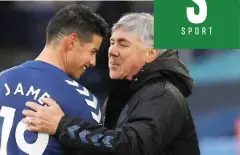  ?? JAN KRUGER EPA ?? EVERTON manager Carlo Ancelotti’s recruitmen­t of James Rodriguez has sparked a revival of the club’s fortunes. |