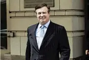  ?? JOSE LUIS MAGANA/AP 2018 ?? Paul Manafort, shown leaving Federal District Court last May, was brought to court Thursday in a wheelchair.