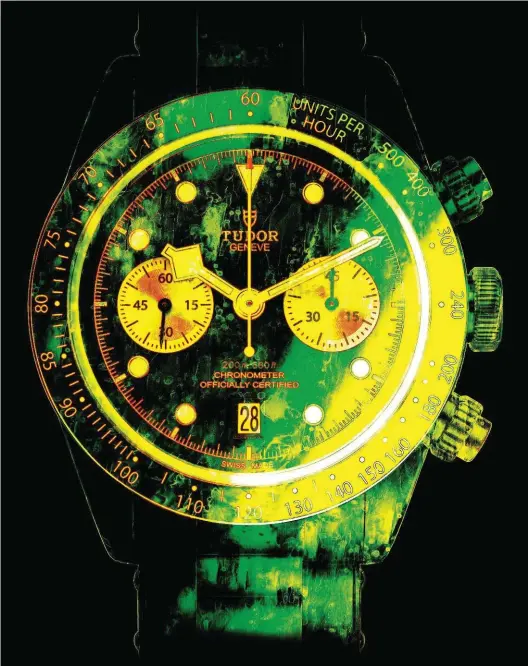  ?? ?? Montre “Black Bay Chrono S & G” en or jaune et acier, TUDOR.