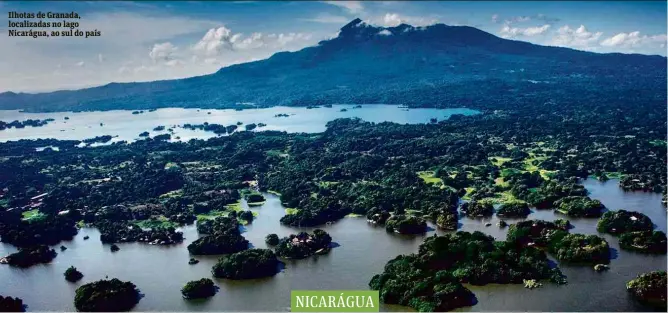  ??  ?? Ilhotas de Granada, localizada­s no lago Nicarágua, ao sul do país