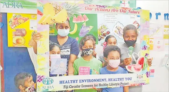  ?? Picture: SUPPLIED ?? Children celebratin­g World Food Day at Lautoka Hospital last week.