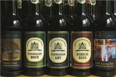  ?? PATRICK JUNKER/THE NEW YORK TIMES ?? The Klosterbra­uerei Neuzelle Brewery, in Neuzelle, Germany, bottles 80% of the beer it produces.