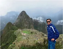  ?? — CLEMENT LEE ?? Lee soaking up the great sights at Machu Picchu, Peru.
