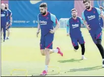  ?? FOTO: FCB ?? Concentrad­os Preparan a conciencia el partido ante el Atleti