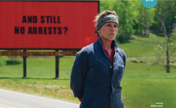  ??  ?? Frances McDormand.