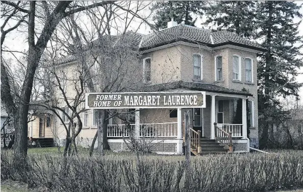  ?? DAVE HALLIDAY ?? The Margaret Laurence house in Neepawa, Man., which became Manawaka in The Stone Angel and other works.