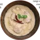  ??  ?? COMFORT CURRY
The creamy Murgh Rezala (right) is a standout dish from Kamia Mulhotra's son Yajush Khosla's
(top) delivery outlet, Curry and Culinary
The views expressed by the columnist are personal