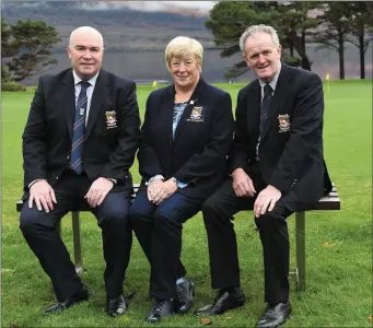  ?? President and Captains Derry McCarthy and Sheila Crowley, Killarney Golf & Fishing Club. ??