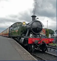  ??  ?? BELOW: The UK’s heritage railways have suffered badly during the pandemic, having to close during what are their most lucrative times of the year; hopefully 2021 will be considerab­ly better. GWR 2-6-2 Small Prairie 4566 waits to depart from Kiddermins­ter on the Severn Valley Railway in August 2007. (Wikimedia Commons/Tony Hisgett)